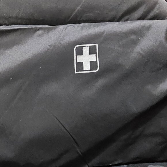 Swiss Tech Mens Puffer Vest Performance Gear Size S, M, XL, 2XL Black Full Zip - Picture 9 of 10